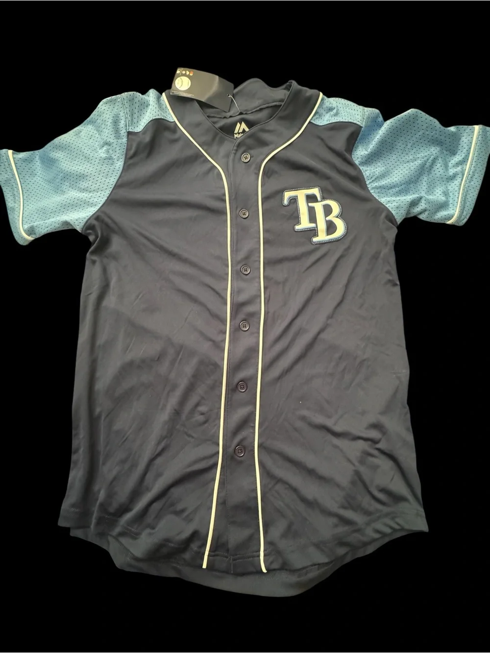 New Tampa Bay Rays Blue & Light Blue Baseball Jersey - medium - Picture 1 of 2